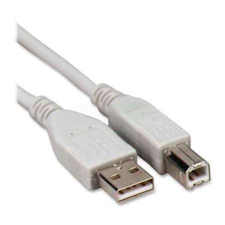 Compucessory Compucessory 11150 USB 2.0 A/B Device Cable, 6'L, Gray 11150